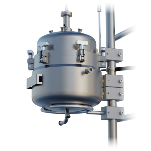 GFD®Pilot Agitated Nutsche Filter Dryer Metallic Vessel Pressure Directives
